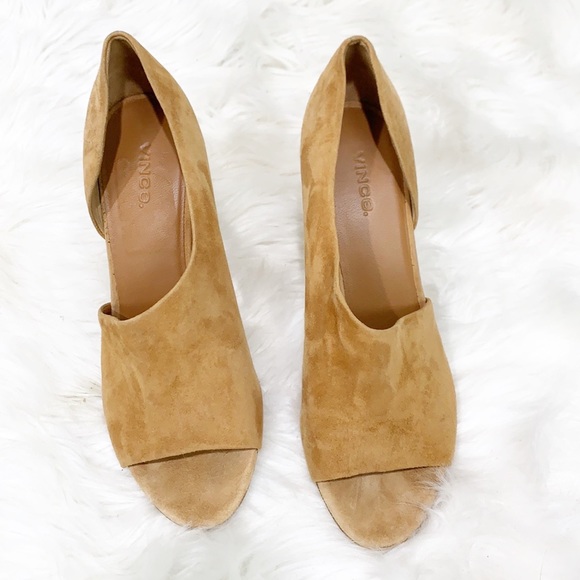 Vince. Percey Block Heel Espadrille Sandal Tan 9 - Picture 14 of 16